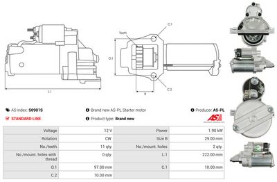 STARTER AS-PL S0901S 4