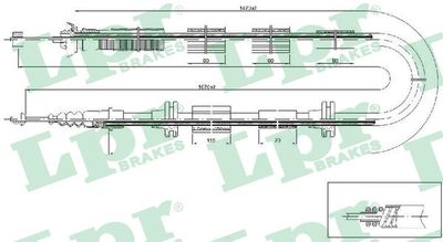 Cable Pull, parking brake C0206B