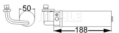 MAHLE AD 67 000S Осушитель кондиционера  для NISSAN QASHQAI / QASHQAI +2 I (J10, NJ10, JJ10E) 1.6