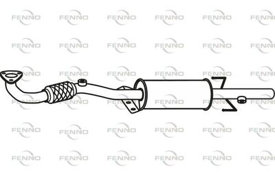 Filtr sadzy / filtr cząstek stałych, układ wydechowy FENNO 13335179