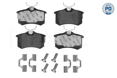 MEYLE Bremsbelagsatz, Scheibenbremse MEYLE-PD: Advanced performance and design. (025 209 6117/PD)