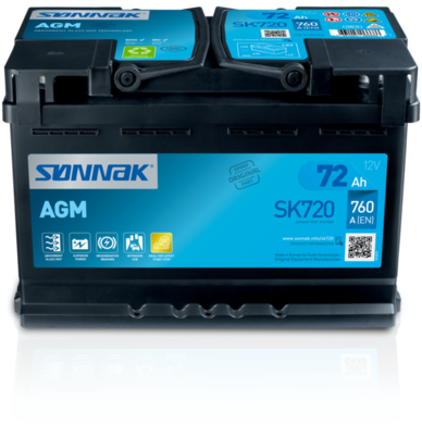SONNAK SK720 Аккумулятор  для SKODA SUPERB (Шкода Суперб)