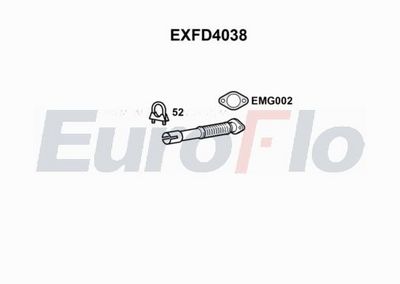 Zestaw tłumików, tłumik końcowy EUROFLO 1225479