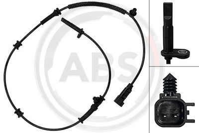 датчик, обороти на колелото A.B.S. 33174
