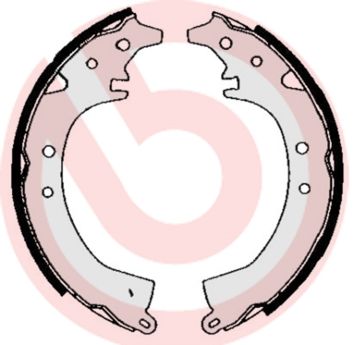 BREMBO S 83 517 Ремкомплект барабанных колодок  для TOYOTA CELICA купе (_A6_) 2.0 (RA63_)