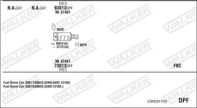 Układ wydechowy WALKER CIK031743