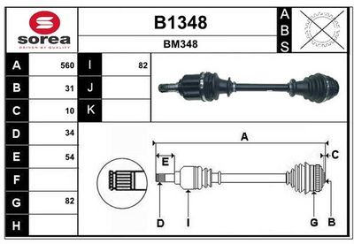 ANTRIEBSWELLE SNRA B1348