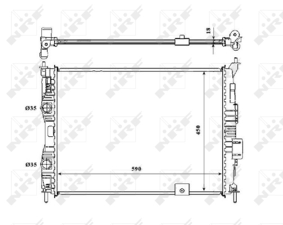Радиатор, охлаждение двигателя WILMINK GROUP WG1722651 для NISSAN QASHQAI