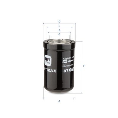 Hydraulisch filter (centrifugaal oliefilter, geschroefd)