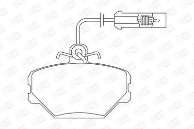 BREMSBELAGSATZ SCHEIBENBREMSE CHAMPION 571330CH 1