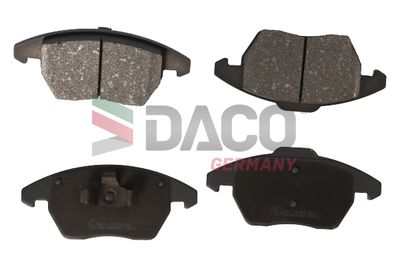 Комплект тормозных колодок, дисковый тормоз DACO Germany 321953 для PEUGEOT 208