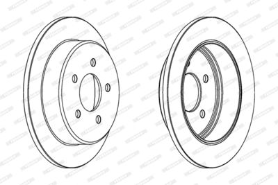 Bromsskiva FERODO DDF1378