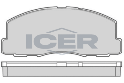 Комплект тормозных колодок, дисковый тормоз ICER 140539 для MITSUBISHI TREDIA