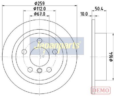 DISC FRANA JAPANPARTS DP0136C 1