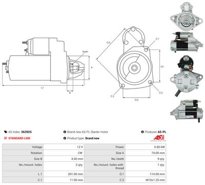 STARTER AS-PL S6392S 4