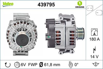 Генератор VALEO 439795 для AUDI A7