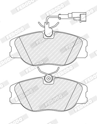 Brake Pad Set, disc brake FDB994