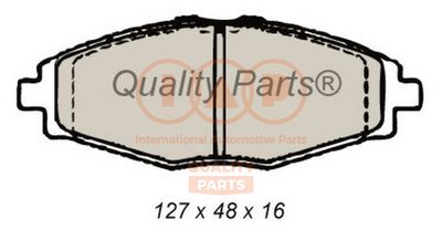 Комплект тормозных колодок, дисковый тормоз IAP QUALITY PARTS 704-20060 для DAEWOO MATIZ