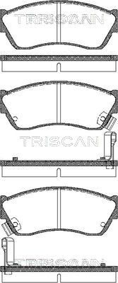 Комплект тормозных колодок, дисковый тормоз TRISCAN 8110 69181 для SUZUKI CAPPUCCINO