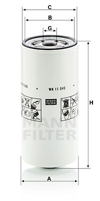 Bränslefilter MANN-FILTER WK 11 040 X