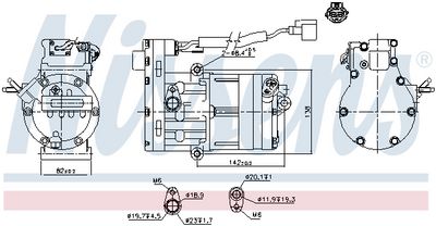 COMPRESOR CLIMATIZARE NISSENS 891061 7