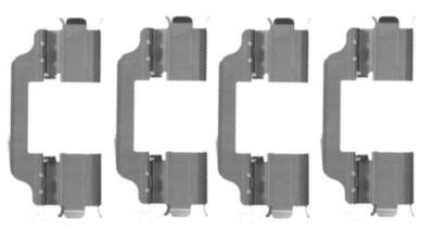 Комплектующие, колодки дискового тормоза HELLA 8DZ 355 203-641 для HONDA CIVIC