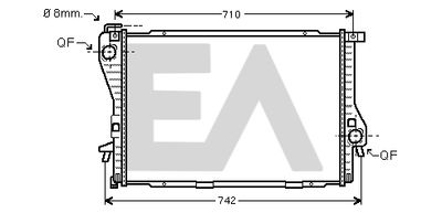EACLIMA 31R07128 Радиатор охлаждения двигателя  для BMW Z8 (Бмв З8)