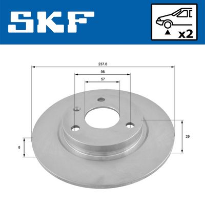 DISC FRANA SKF VKBD80449S2 1