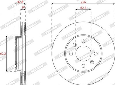 DISC FRANA FERODO DDF2660C 1
