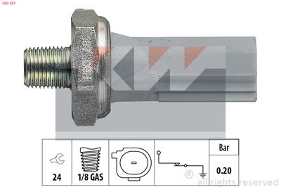 SENZOR PRESIUNE ULEI KW 500187