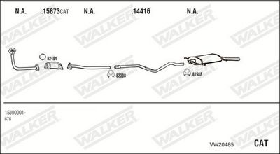 Изпускателна система WALKER VW20485