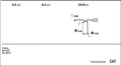 ABGASANLAGE WALKER KIK053302AB