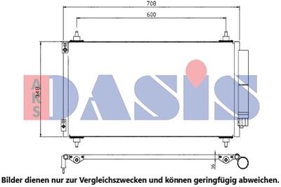 AKS DASIS 062018N Радиатор кондиционера  для FIAT ULYSSE (Фиат Улссе)