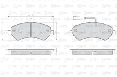 Brake Pad Set, disc brake 873466