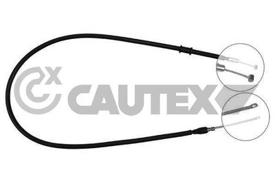 Тросик, cтояночный тормоз CAUTEX 761557 для HYUNDAI LANTRA