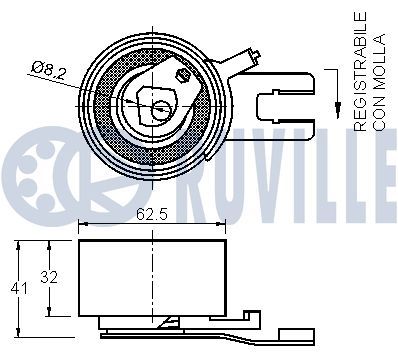 SPANNROLLE ZAHNRIEMEN RUVILLE 542184 1