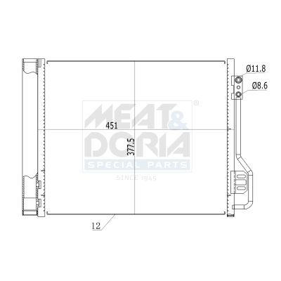 CONDENSATOR CLIMATIZARE MEAT & DORIA 991260