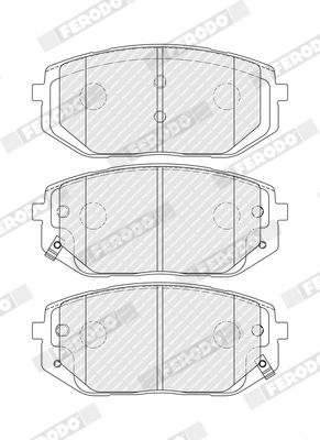 SET PLACUTE FRANA FRANA DISC FERODO FDB5445 1