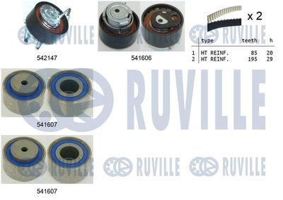 Комплект ремня ГРМ RUVILLE 550322 для LAND ROVER DISCOVERY