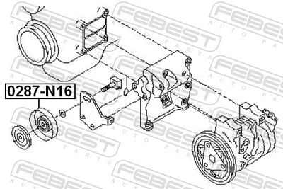 Tensioner Pulley, V-ribbed belt 0287-N16