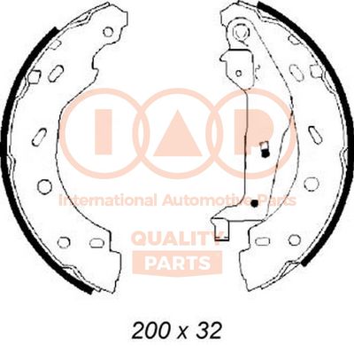 IAP QUALITY PARTS 705-00100 Тормозные колодки барабанные  для SMART CROSSBLADE (Смарт Кроссбладе)
