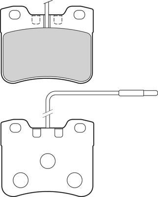 BREMSBELAGSATZ SCHEIBENBREMSE VALEO 302693 1