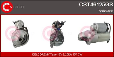 CASCO CST46125GS Стартер  для SSANGYONG (Сан-янг)