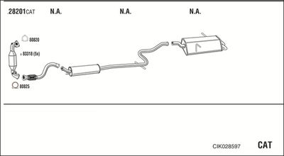 Układ wydechowy WALKER CIK028597