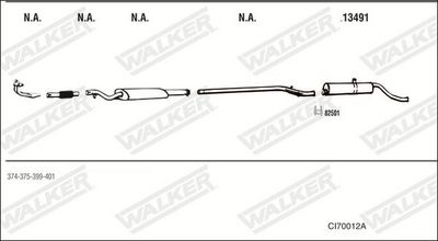Изпускателна система WALKER CI70012A