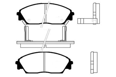 Kavo Parts Stabdžių trinkelių rinkinys, diskinis stabdys