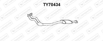 VENEPORTE TY70434 Глушитель выхлопных газов  для TOYOTA TERCEL (Тойота Теркел)