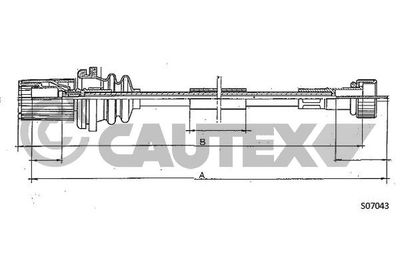 CAUTEX Snelheidsmeterkabel (018501)