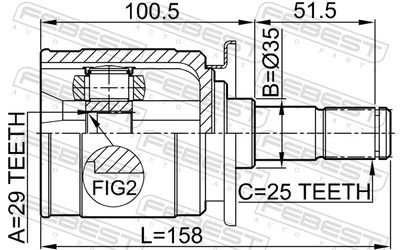SET ARTICULATIE PLANETARA FEBEST 0411CU20RR 1