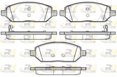 Комплект тормозных колодок, дисковый тормоз ROADHOUSE 21674.02 для OPEL KARL